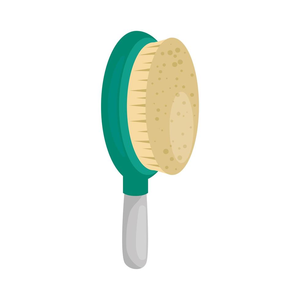 brush pet grooming isolated icon vector
