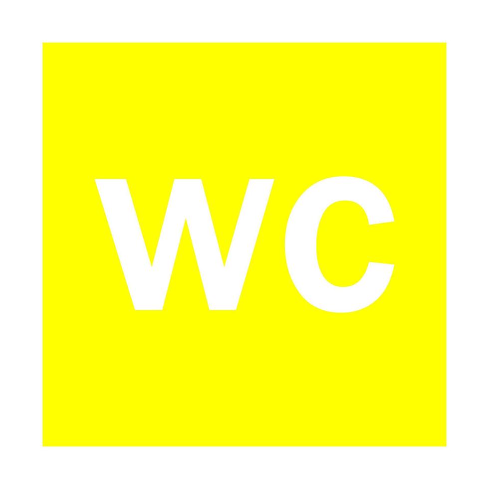 Toilet sign on white background vector