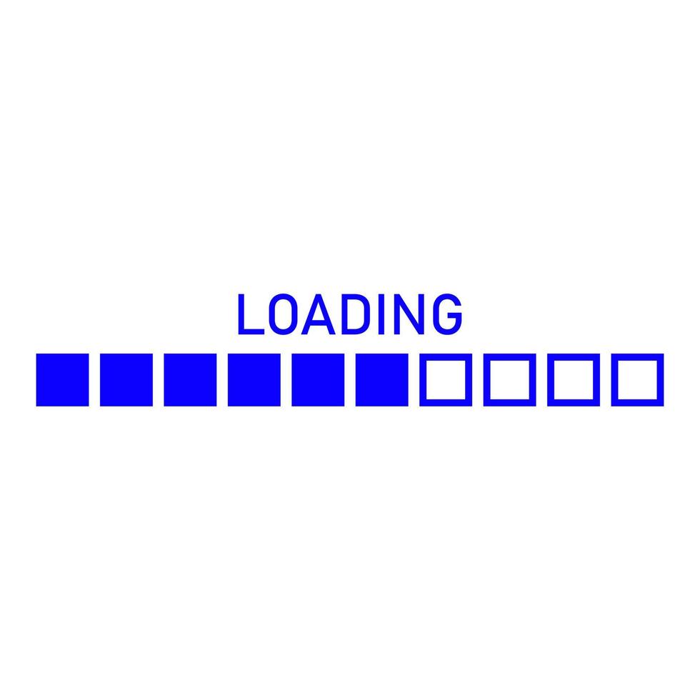 Loading on white background vector