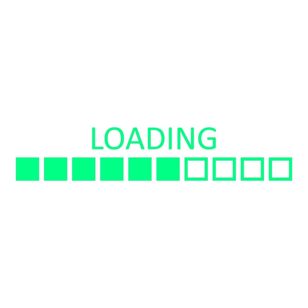 Loading on white background vector