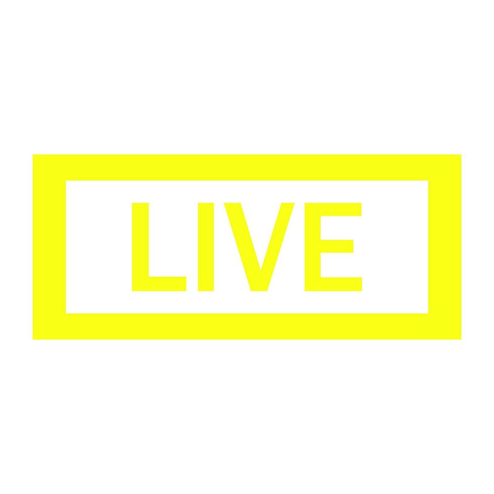 Live on white background vector