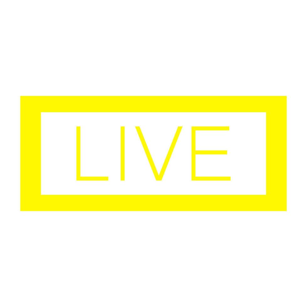 Live on white background vector