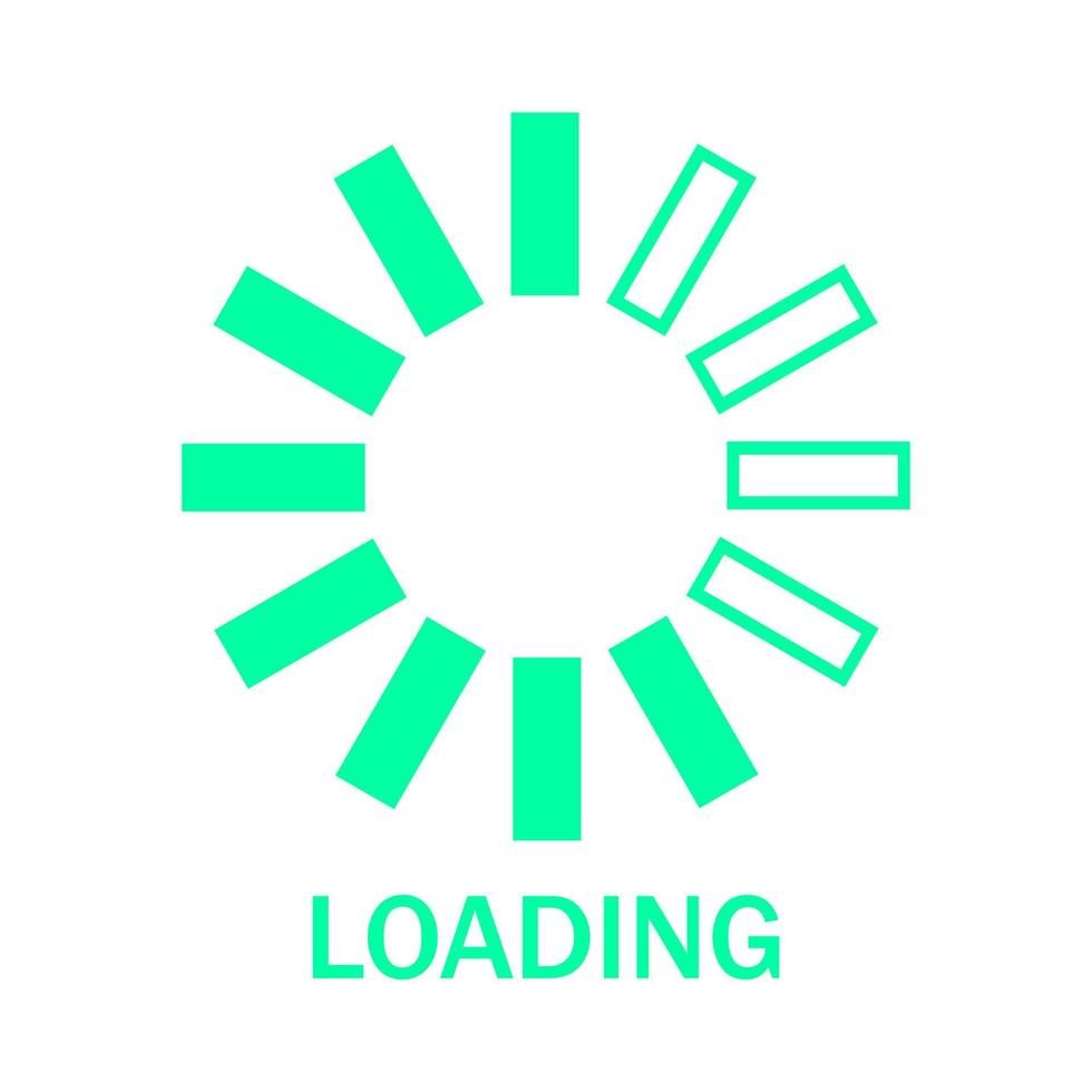 Loading on white background vector