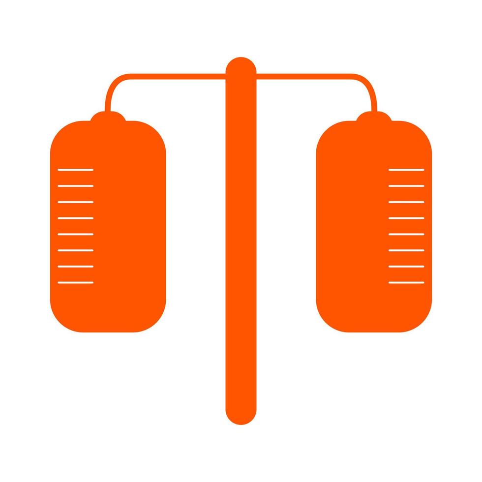 Medical drip on white background vector