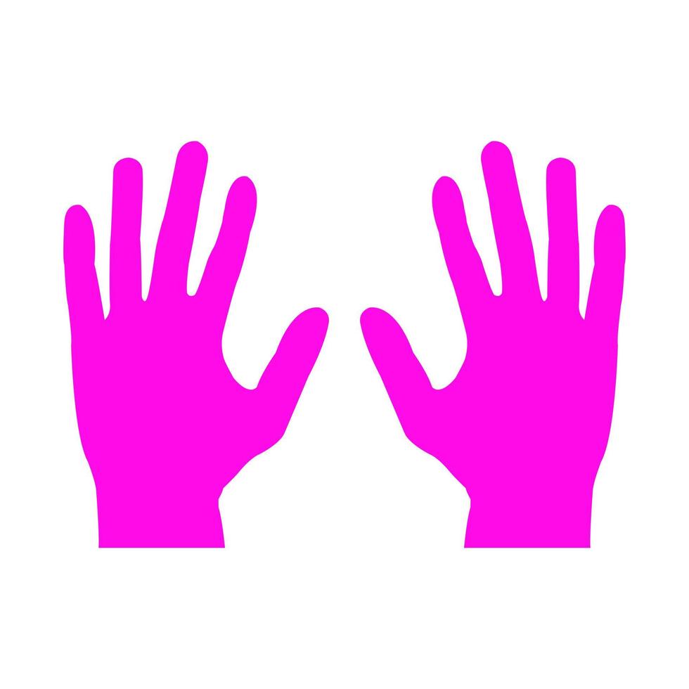 Hands on white background vector