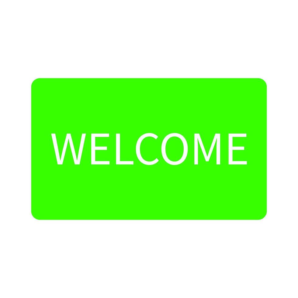 Welcome sign on a white background vector