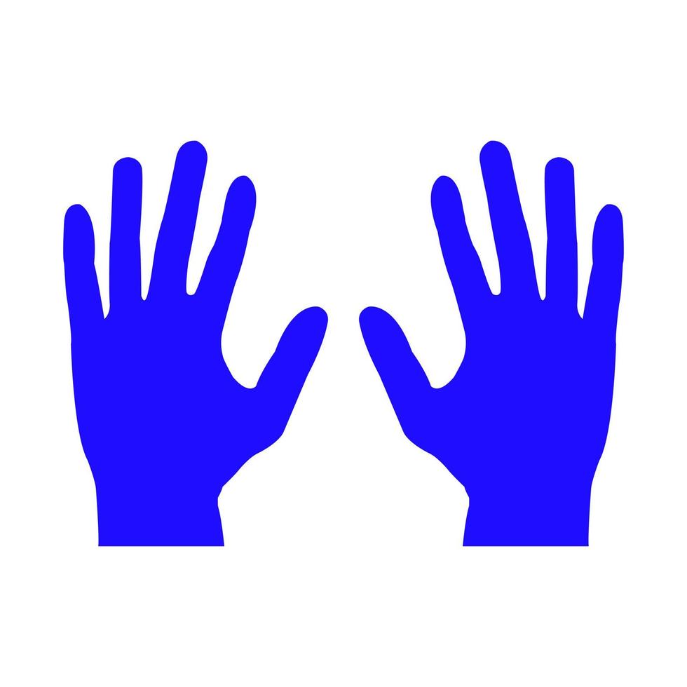 Hands on white background vector
