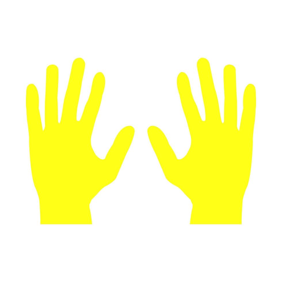 Hands on white background vector
