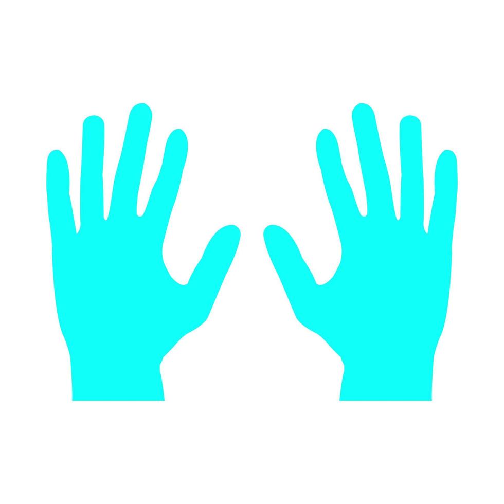 Hands on white background vector