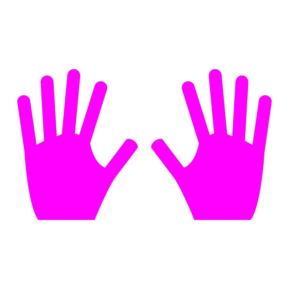 Hands on white background vector