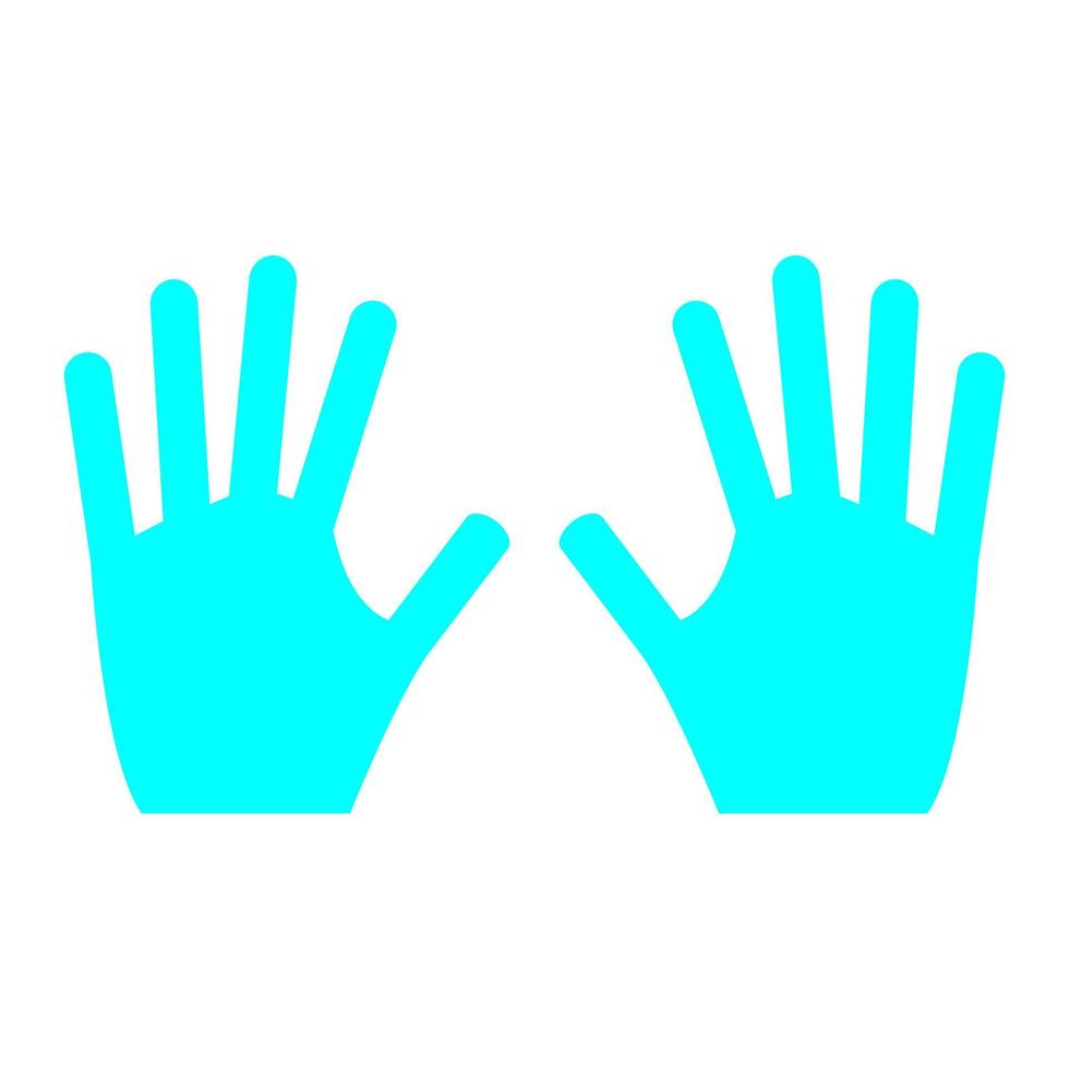 Hands on white background vector