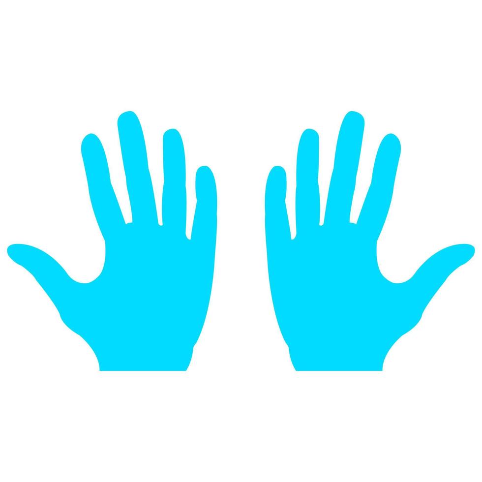 Hands on white background vector