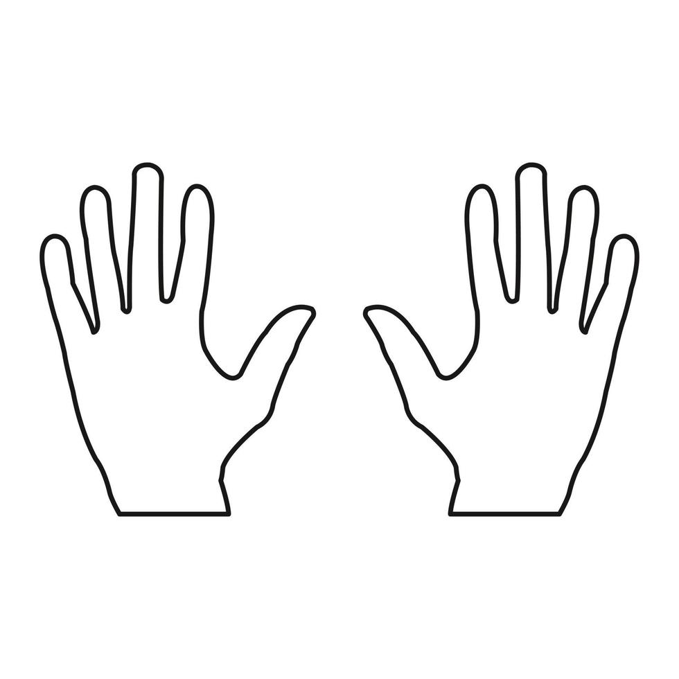 Hands on white background vector