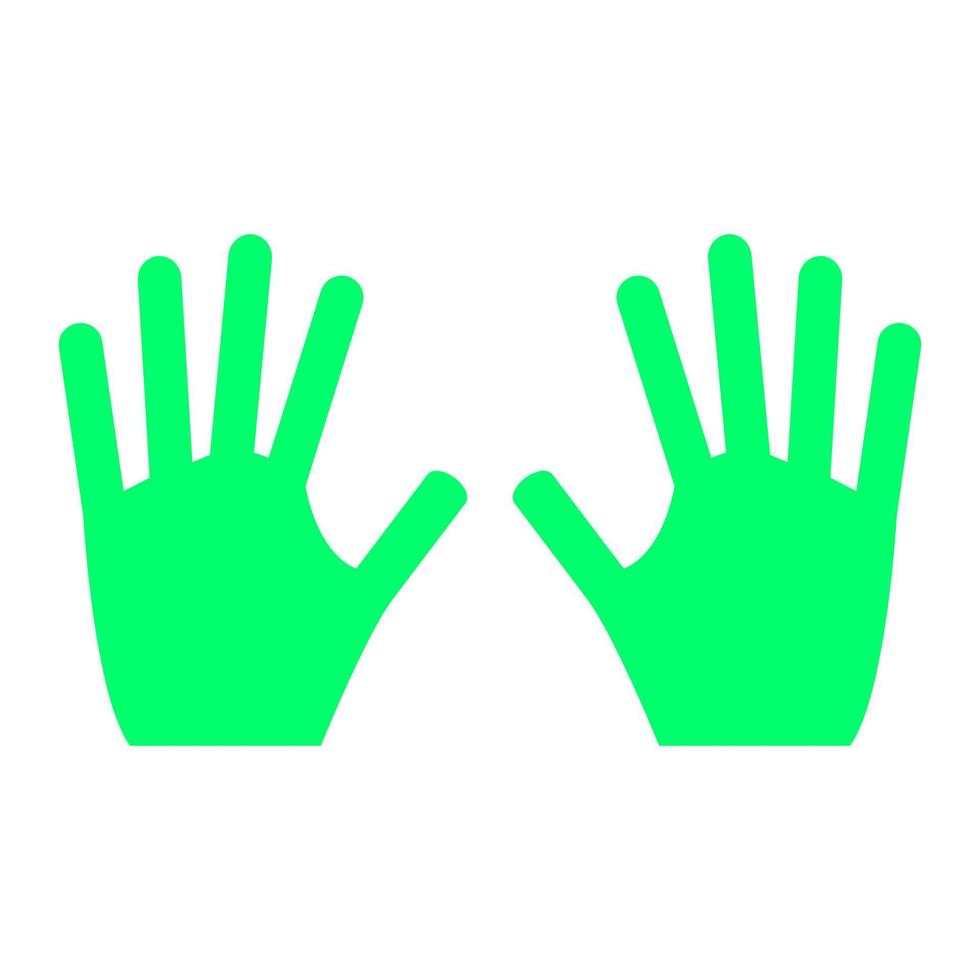 Hands on white background vector