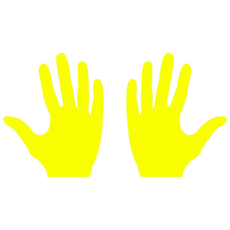 Hands on white background vector