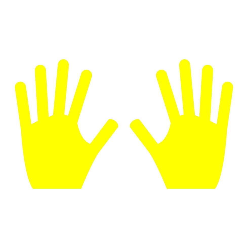 Hands on white background vector