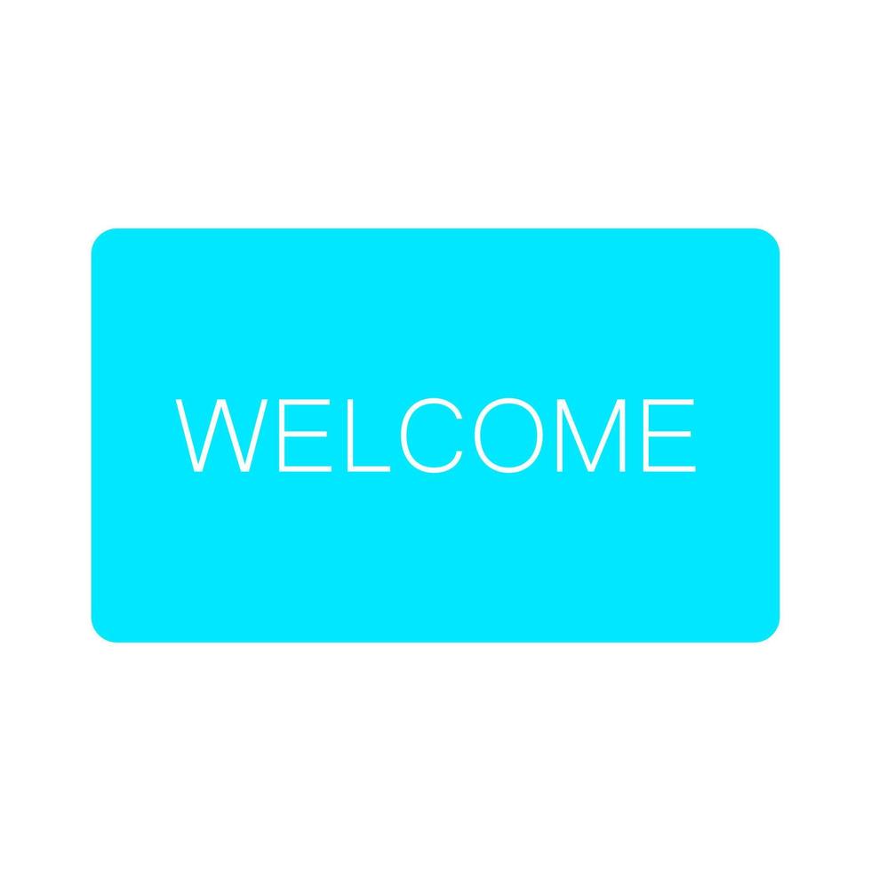 Welcome sign on a white background vector