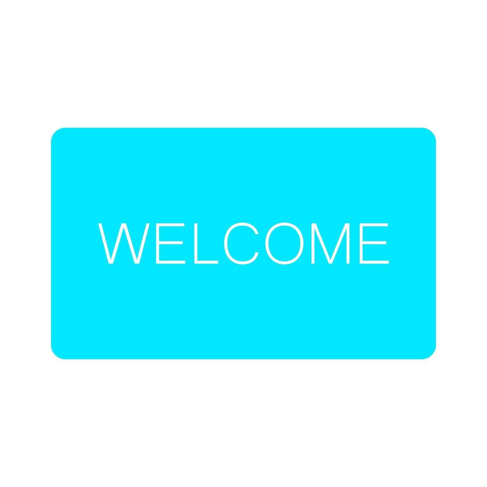 Welcome sign on a white background vector