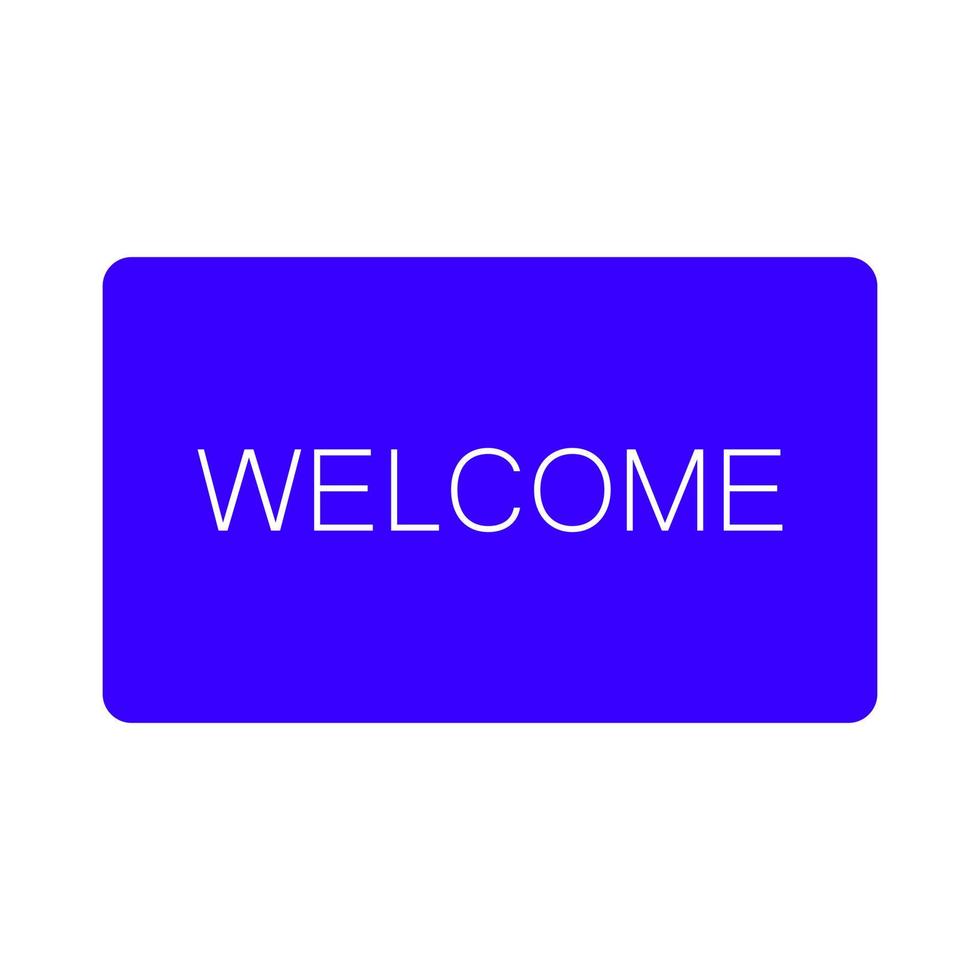Welcome sign on a white background vector