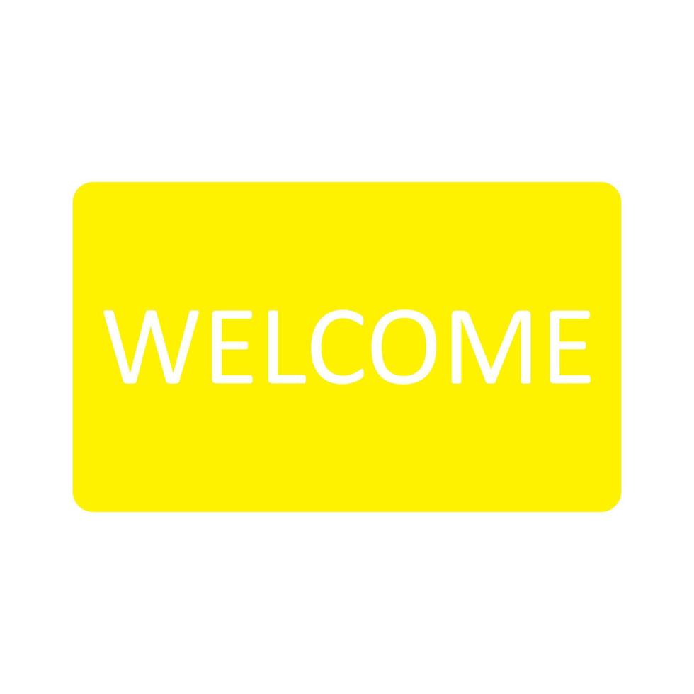 Welcome sign on a white background vector