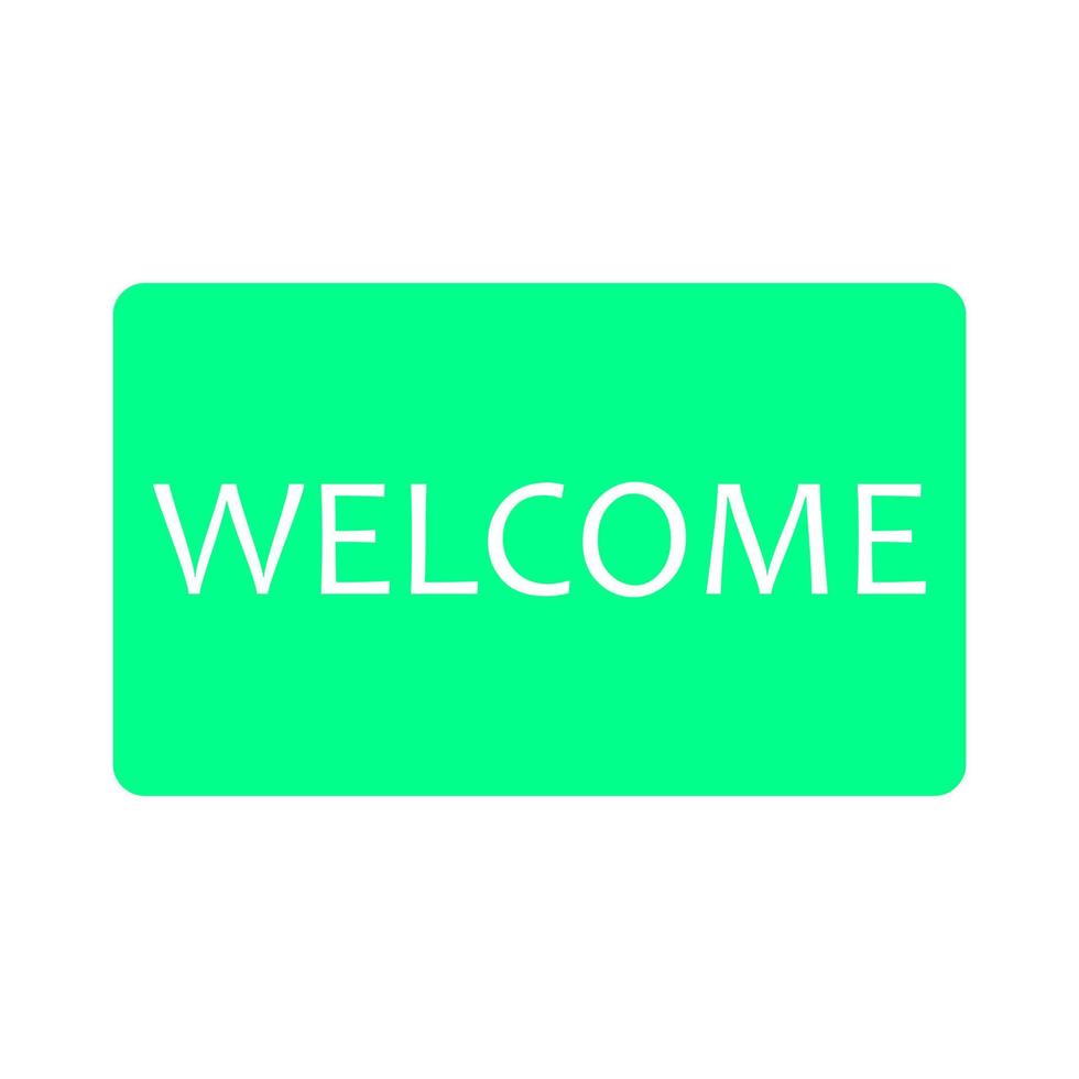 Welcome sign on a white background vector