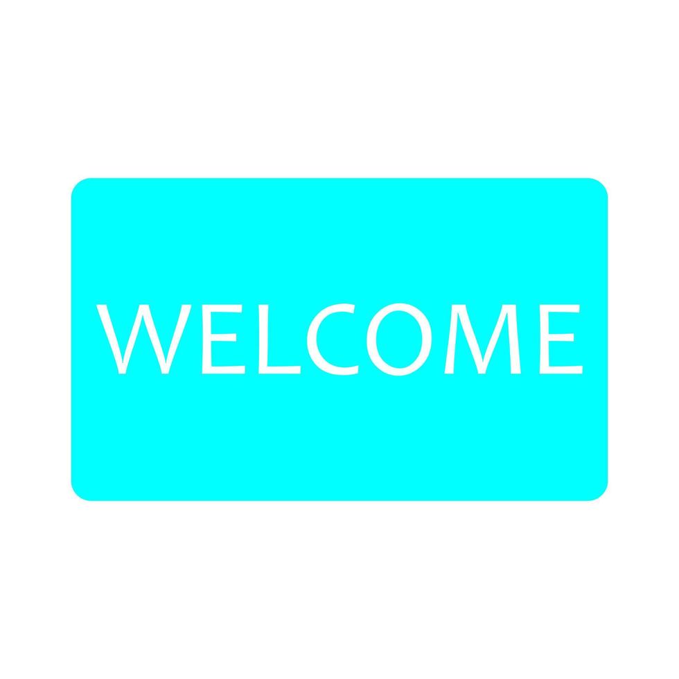 Welcome sign on a white background vector