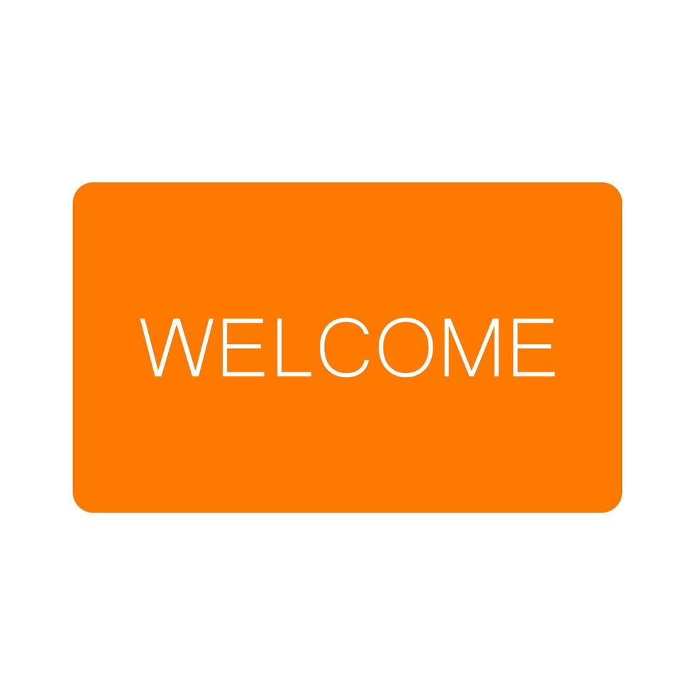 Welcome sign on a white background vector