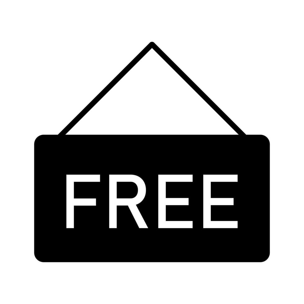 Free sign on a white background vector