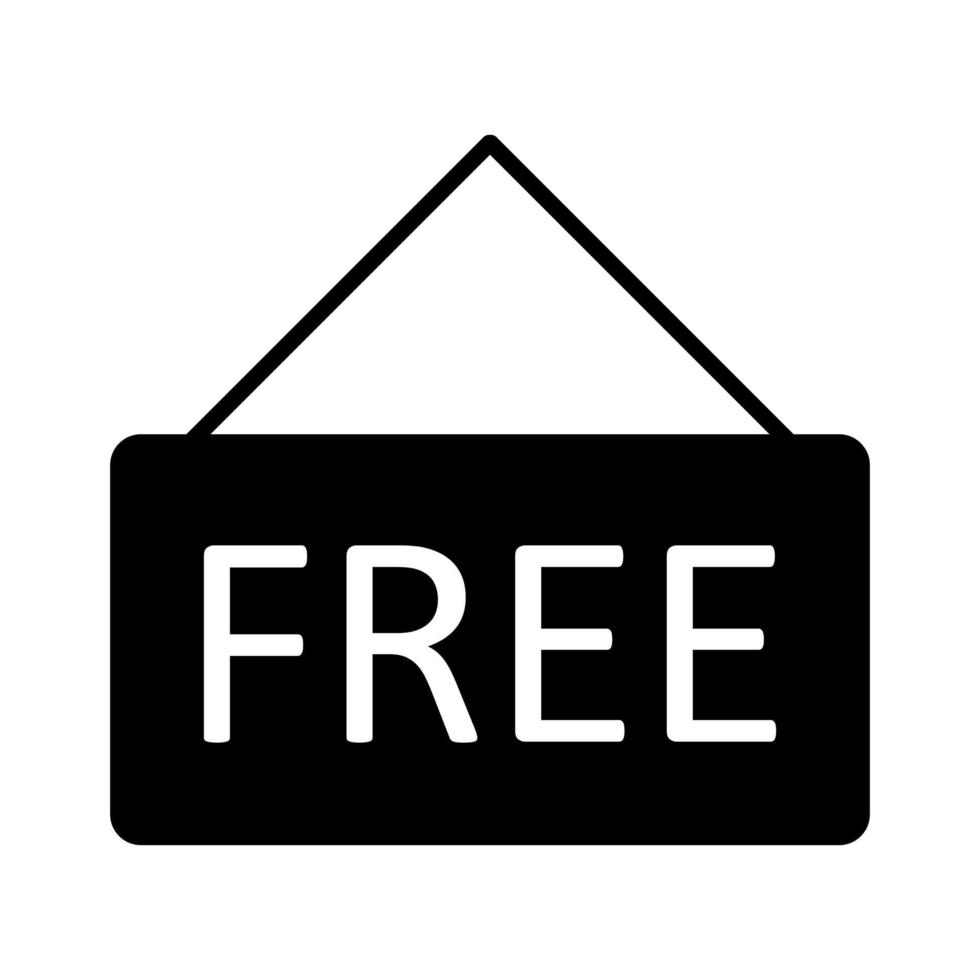 Free sign on a white background vector