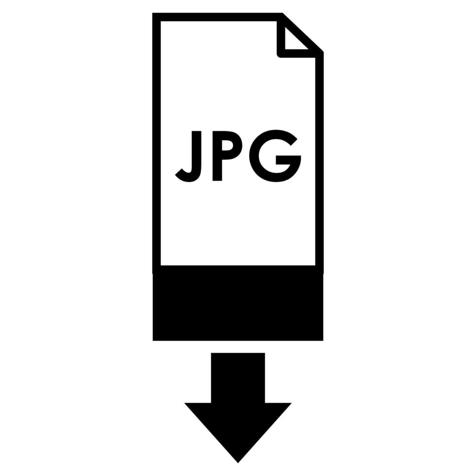 Jpg download on white background vector