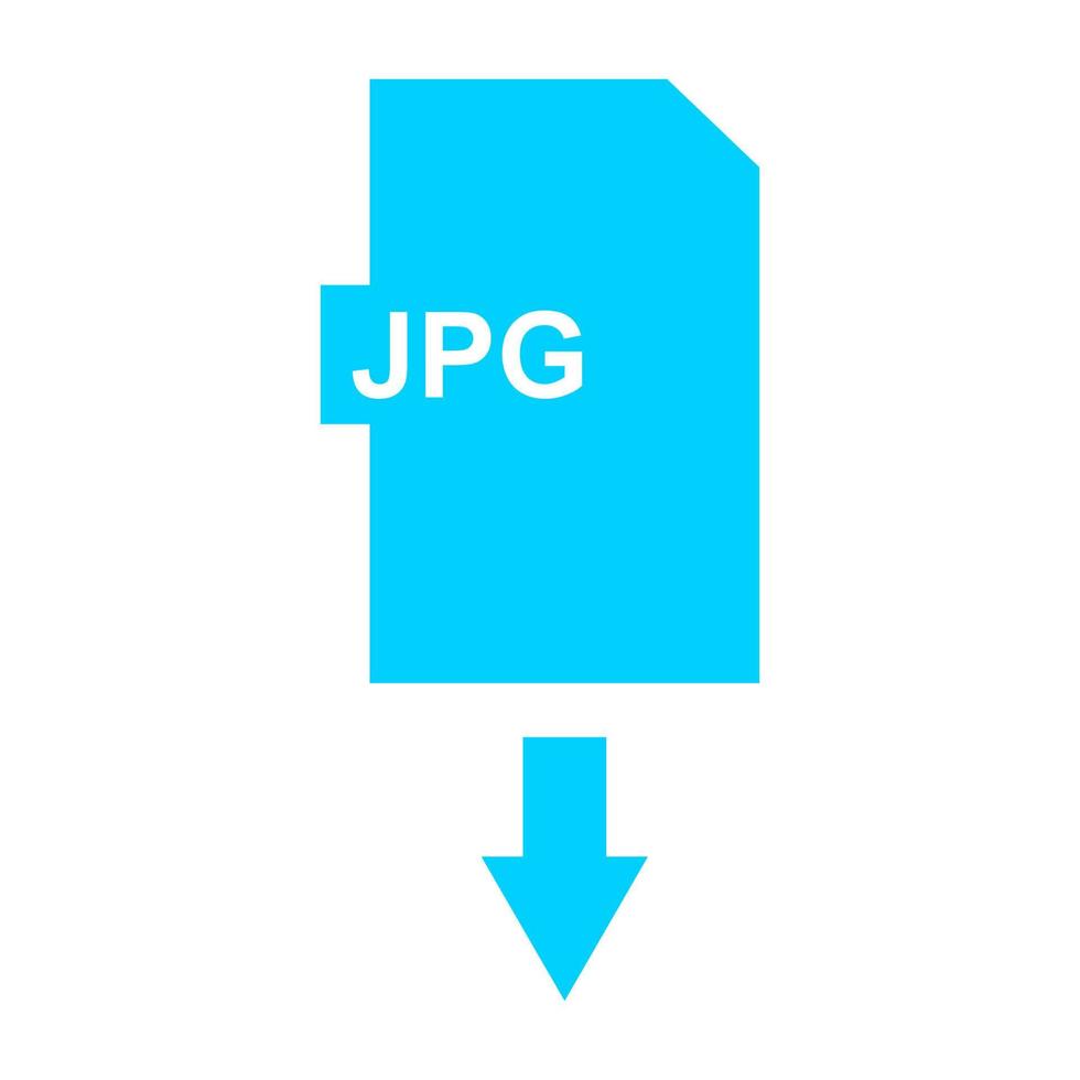 Jpg download on white background vector