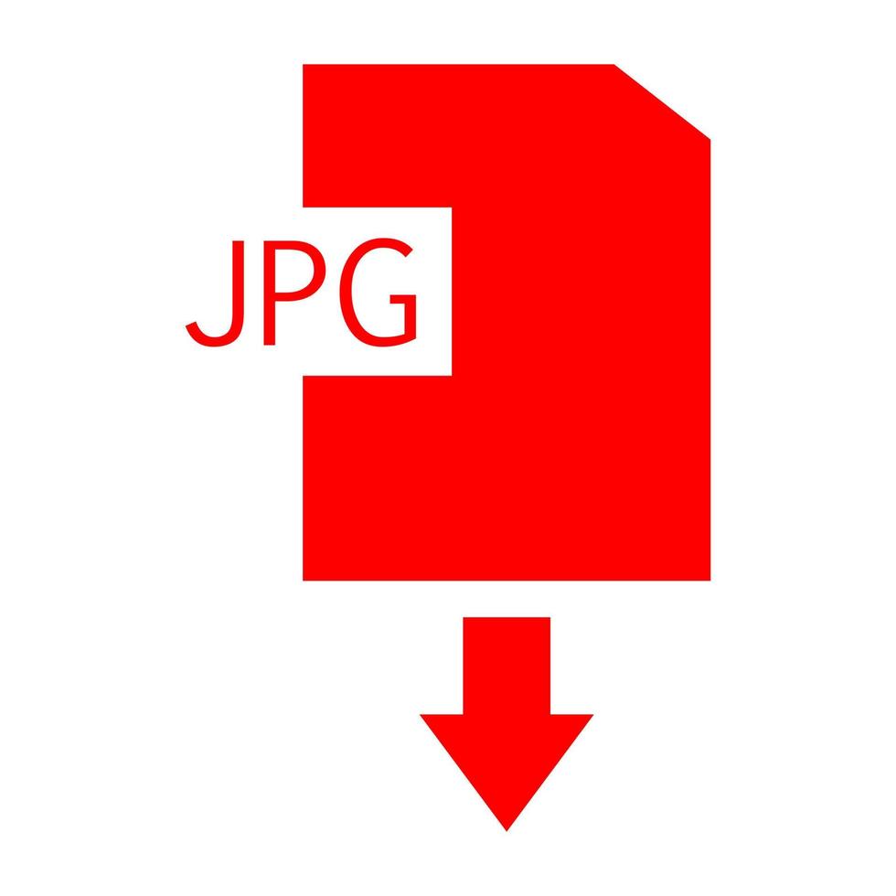 Jpg download on white background vector