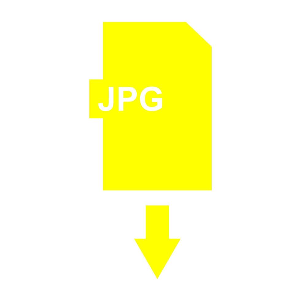 Jpg download on white background vector