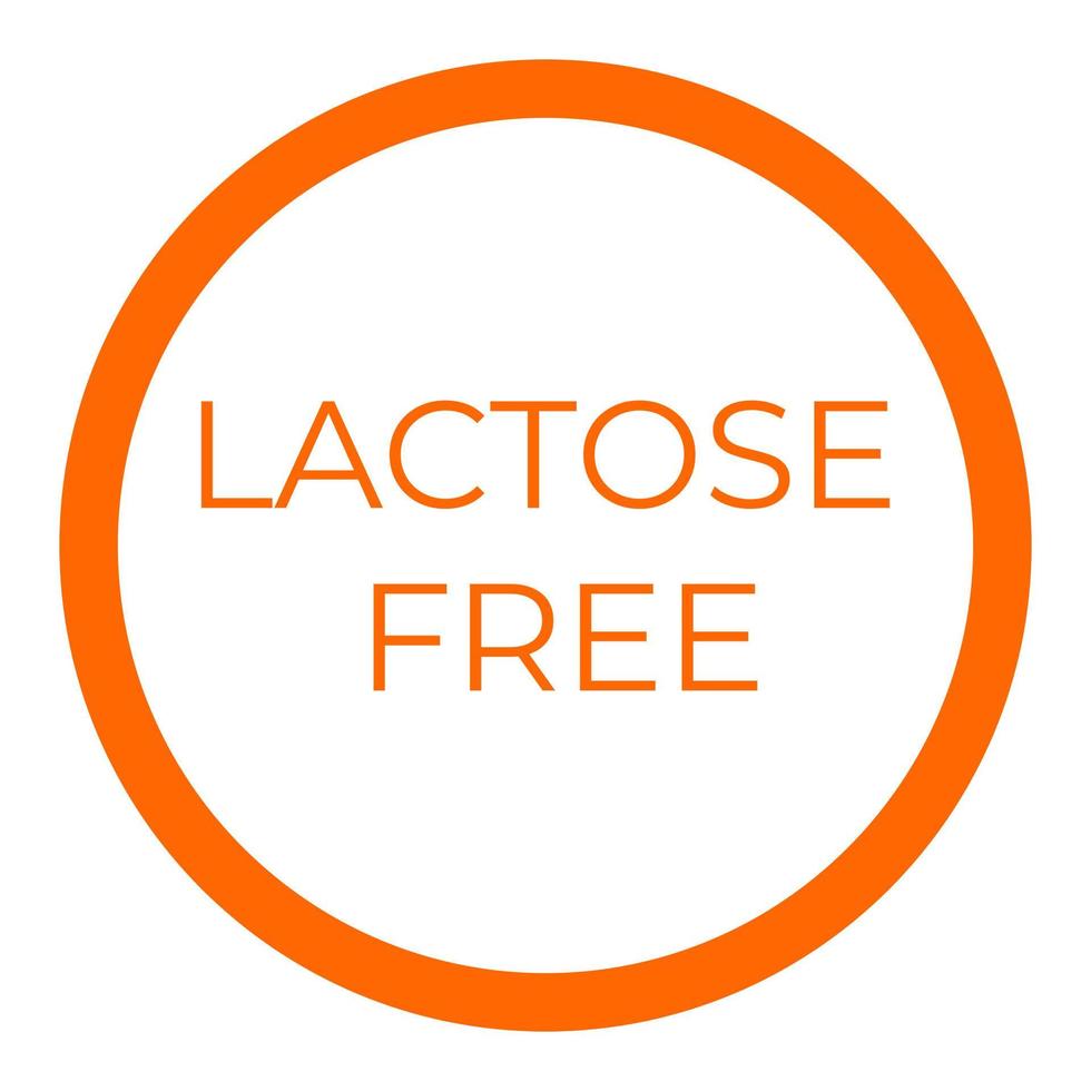 Lactose free on a white background vector