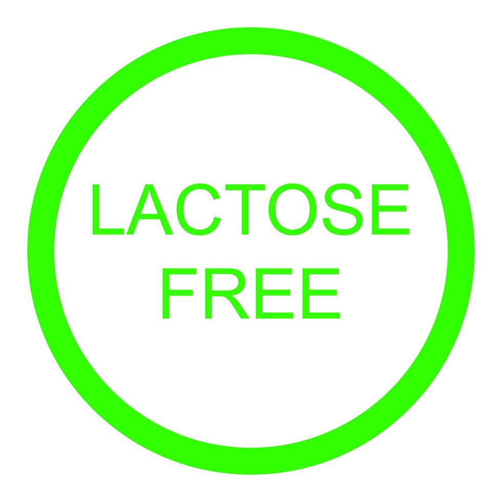 Lactose free on a white background vector