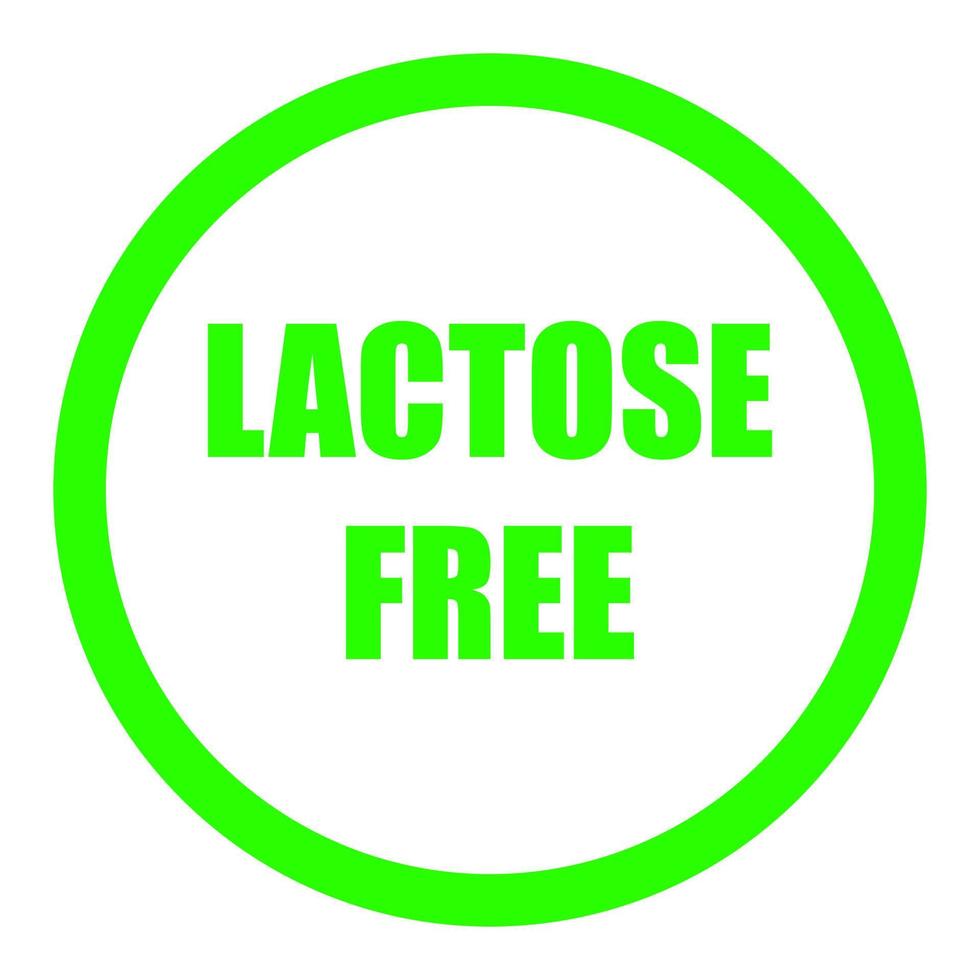 Lactose free on a white background vector