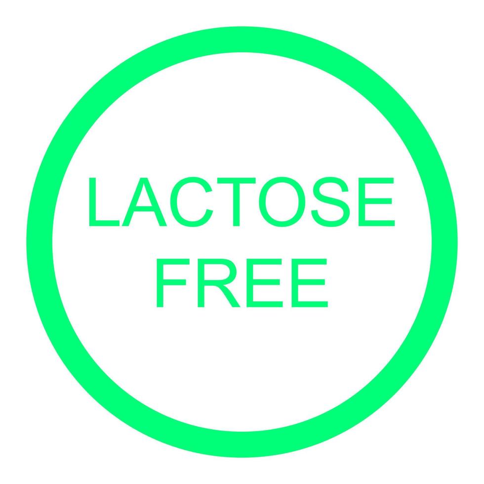 Lactose free on a white background vector