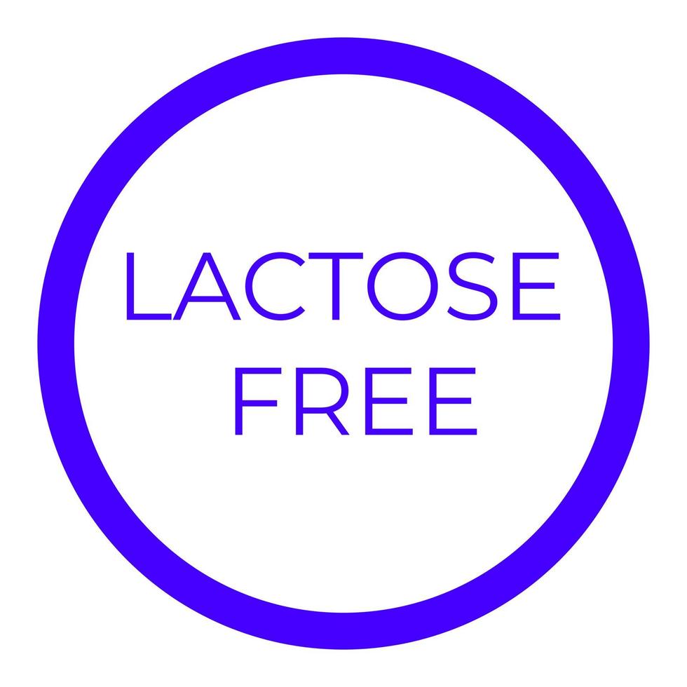 Lactose free on a white background vector