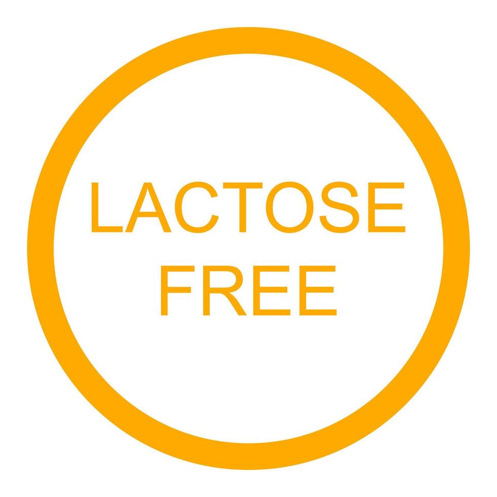 Lactose free on a white background vector