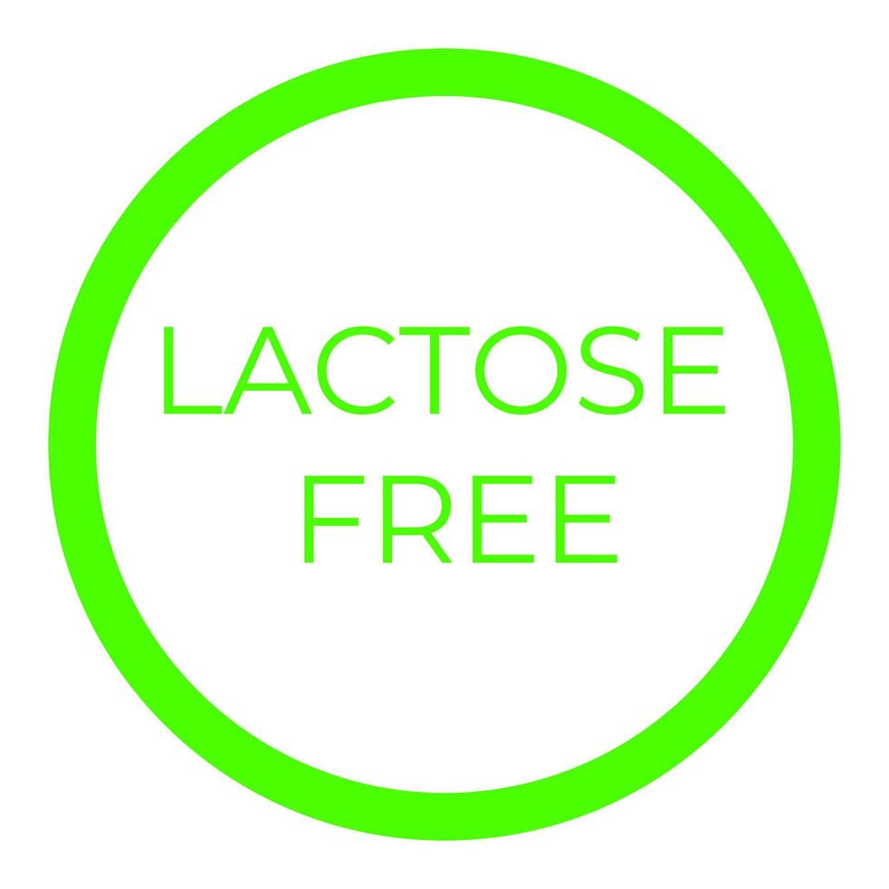 Lactose free on a white background vector