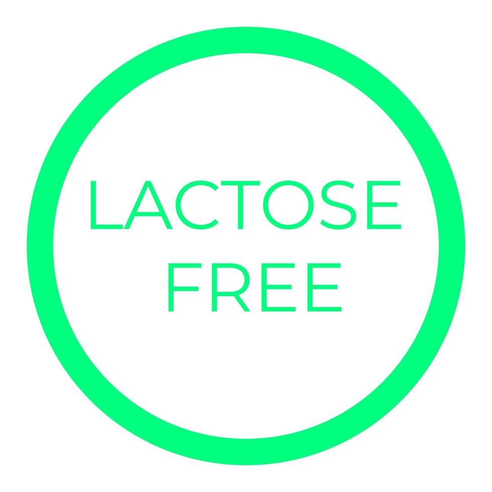 Lactose free on a white background vector