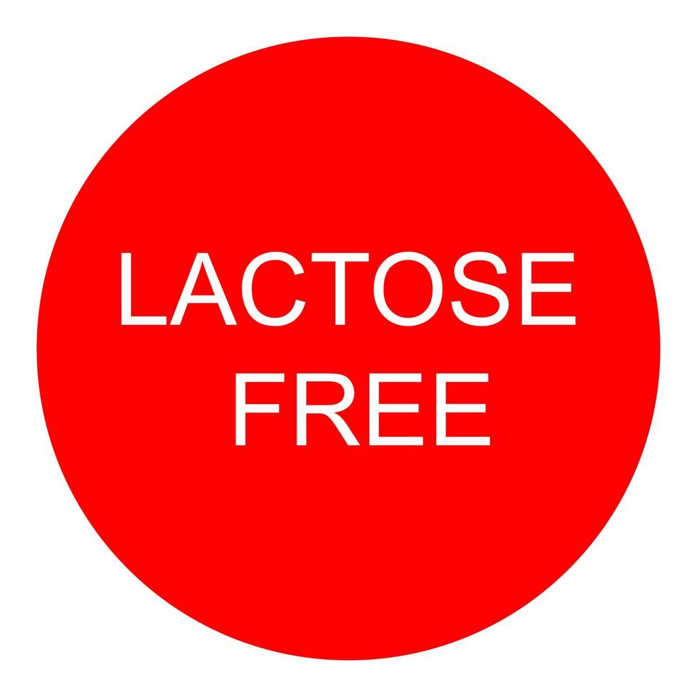 Lactose free on a white background vector