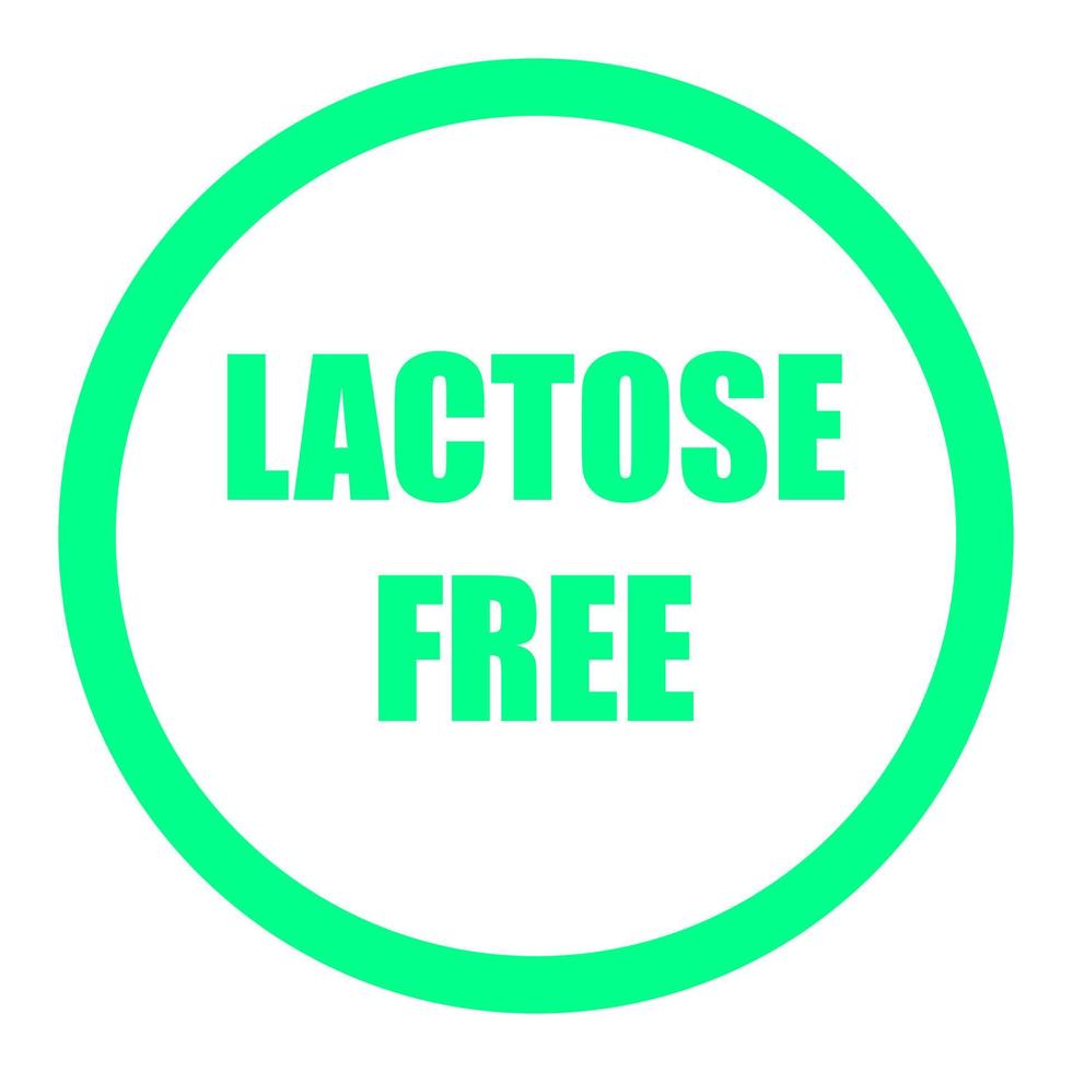 Lactose free on a white background vector