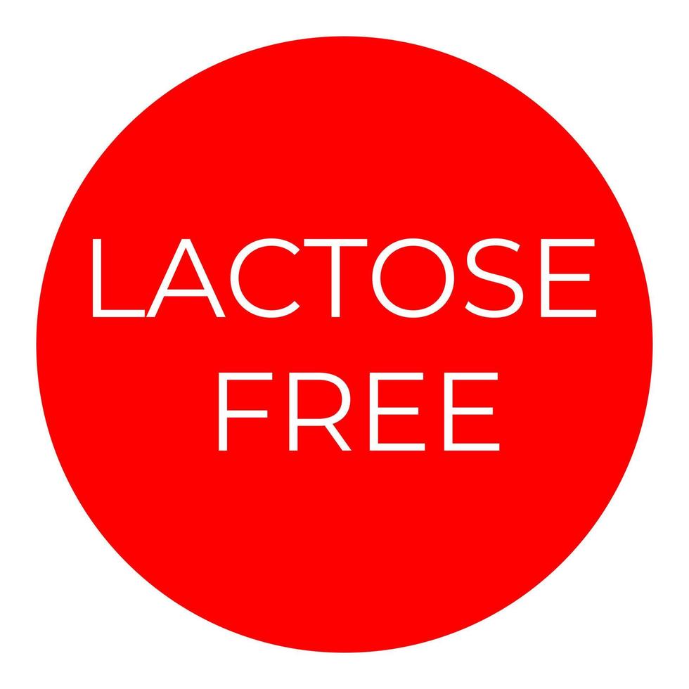 Lactose free on a white background vector