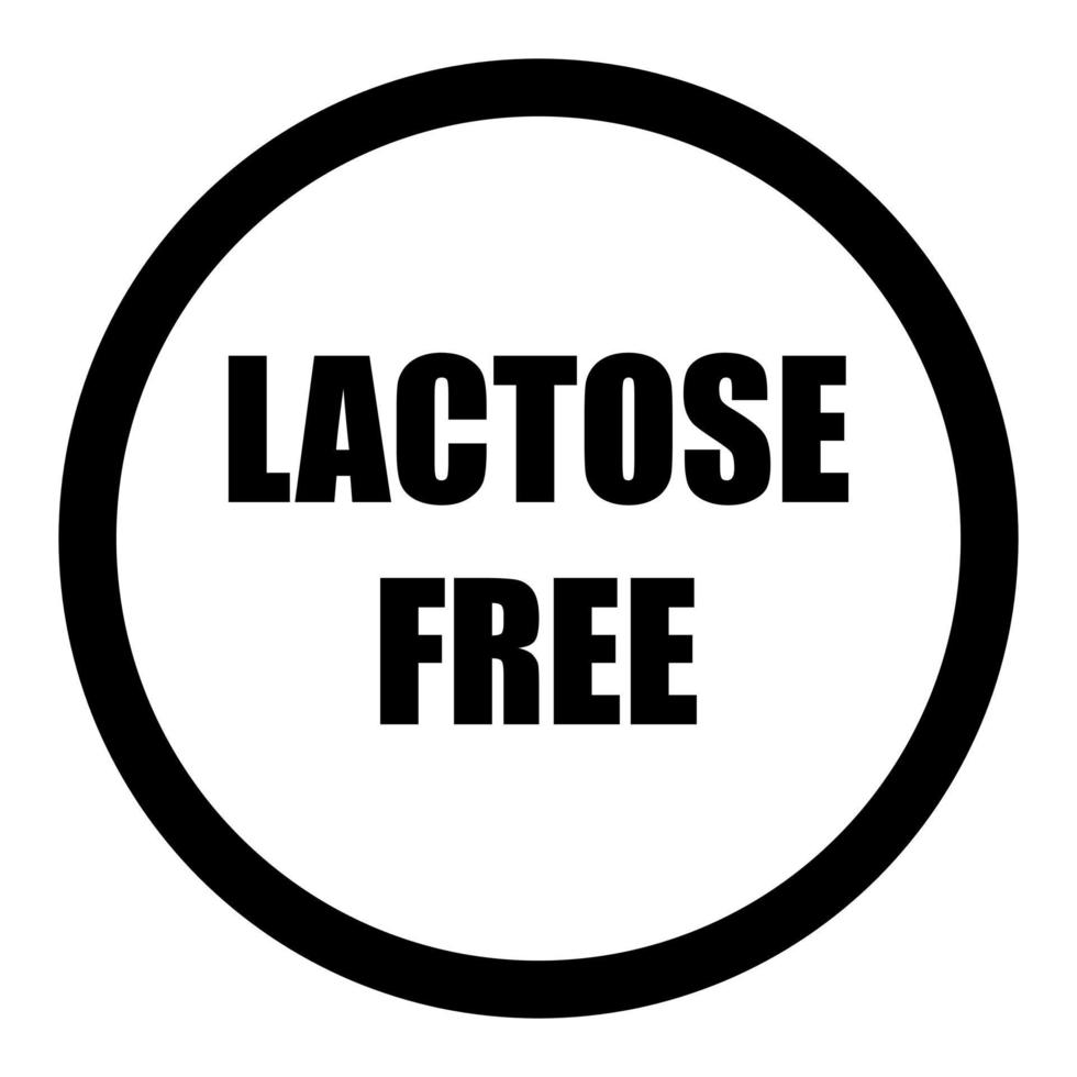 Lactose free on a white background vector