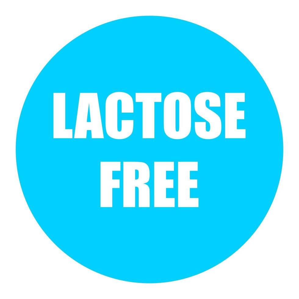 Lactose free on a white background vector