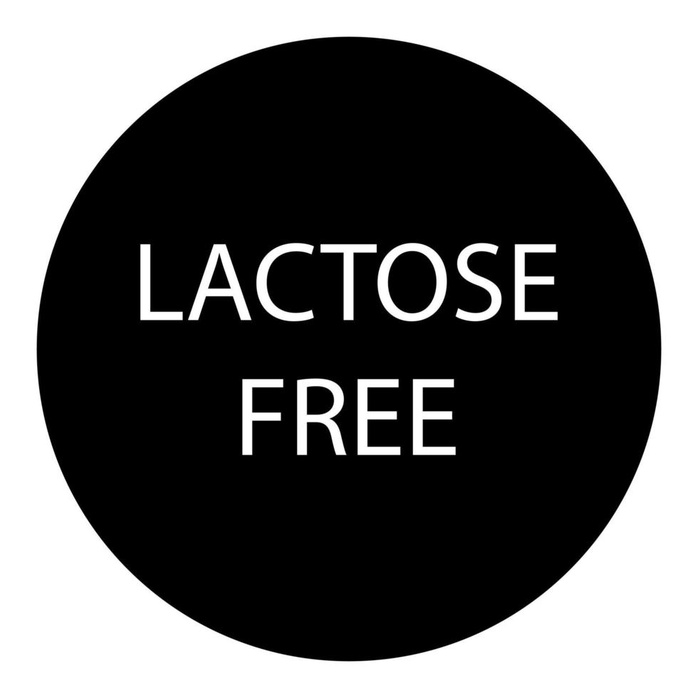 Lactose free on a white background vector