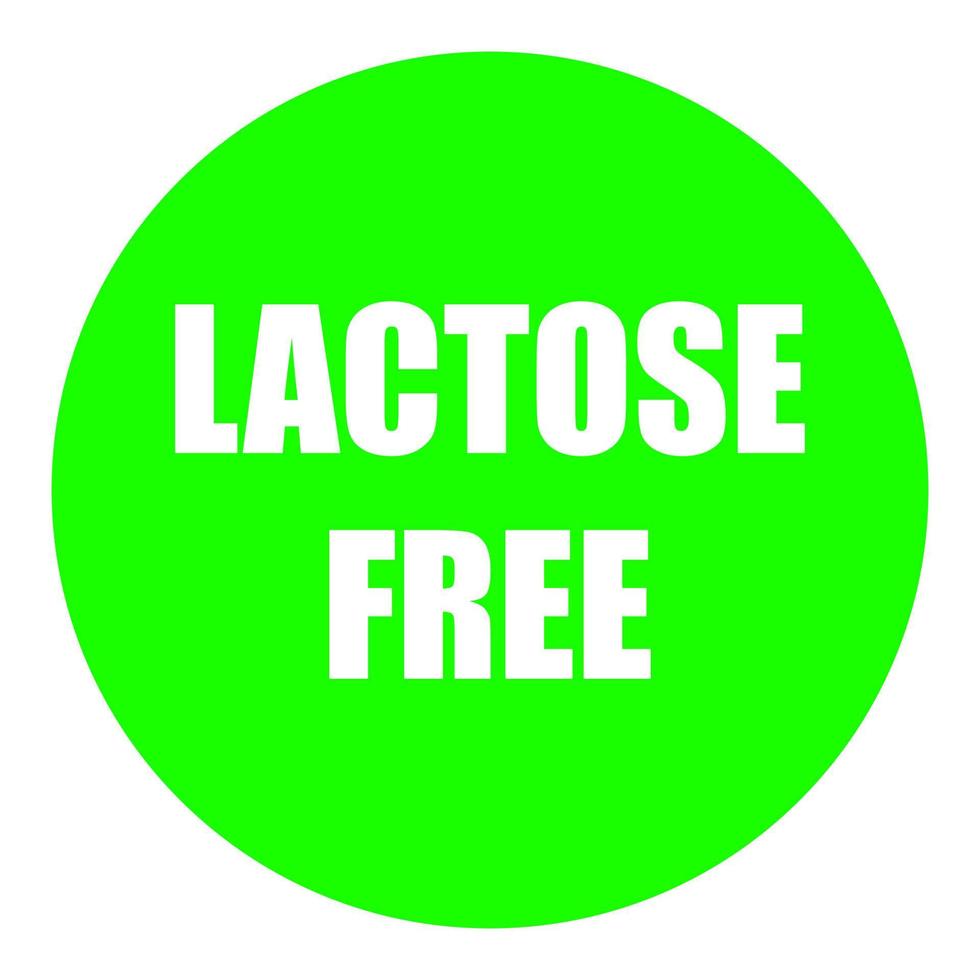 Lactose free on a white background vector