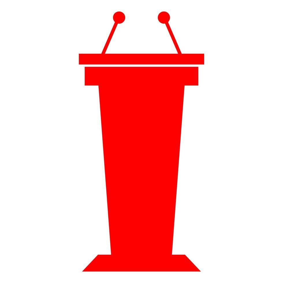 Tribune on white background vector