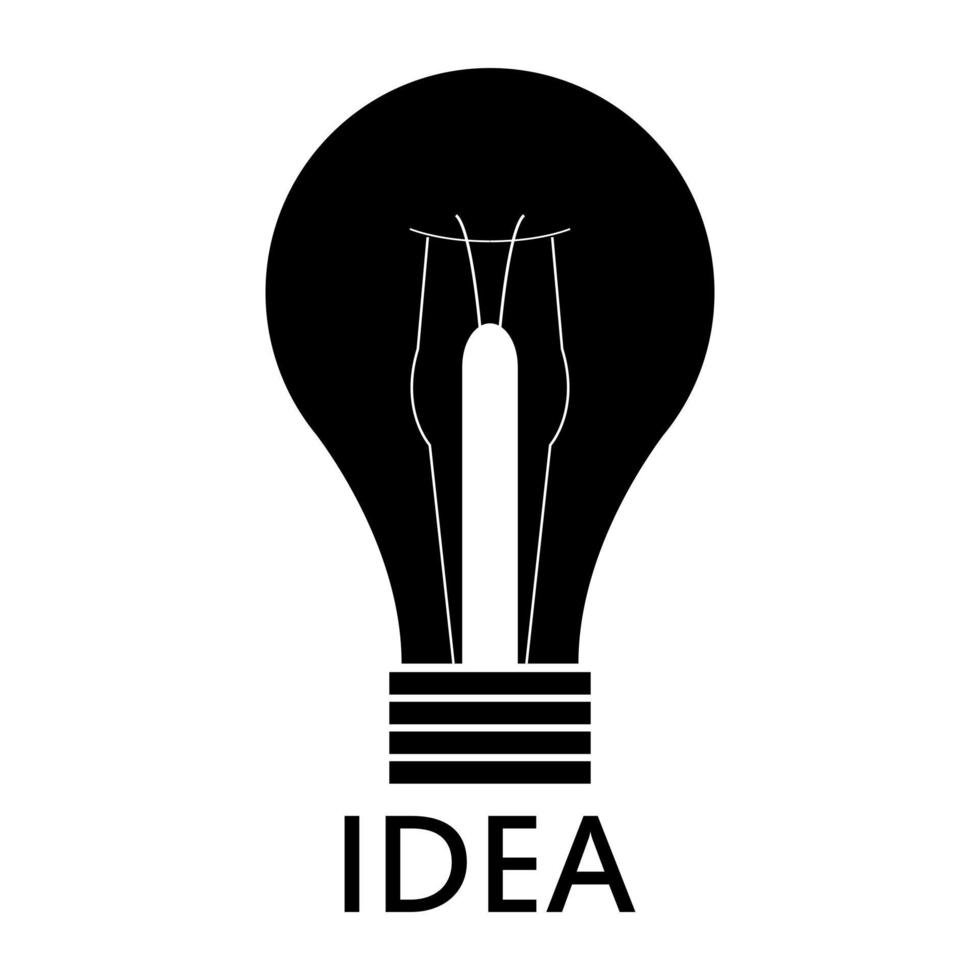 Idea on white background vector